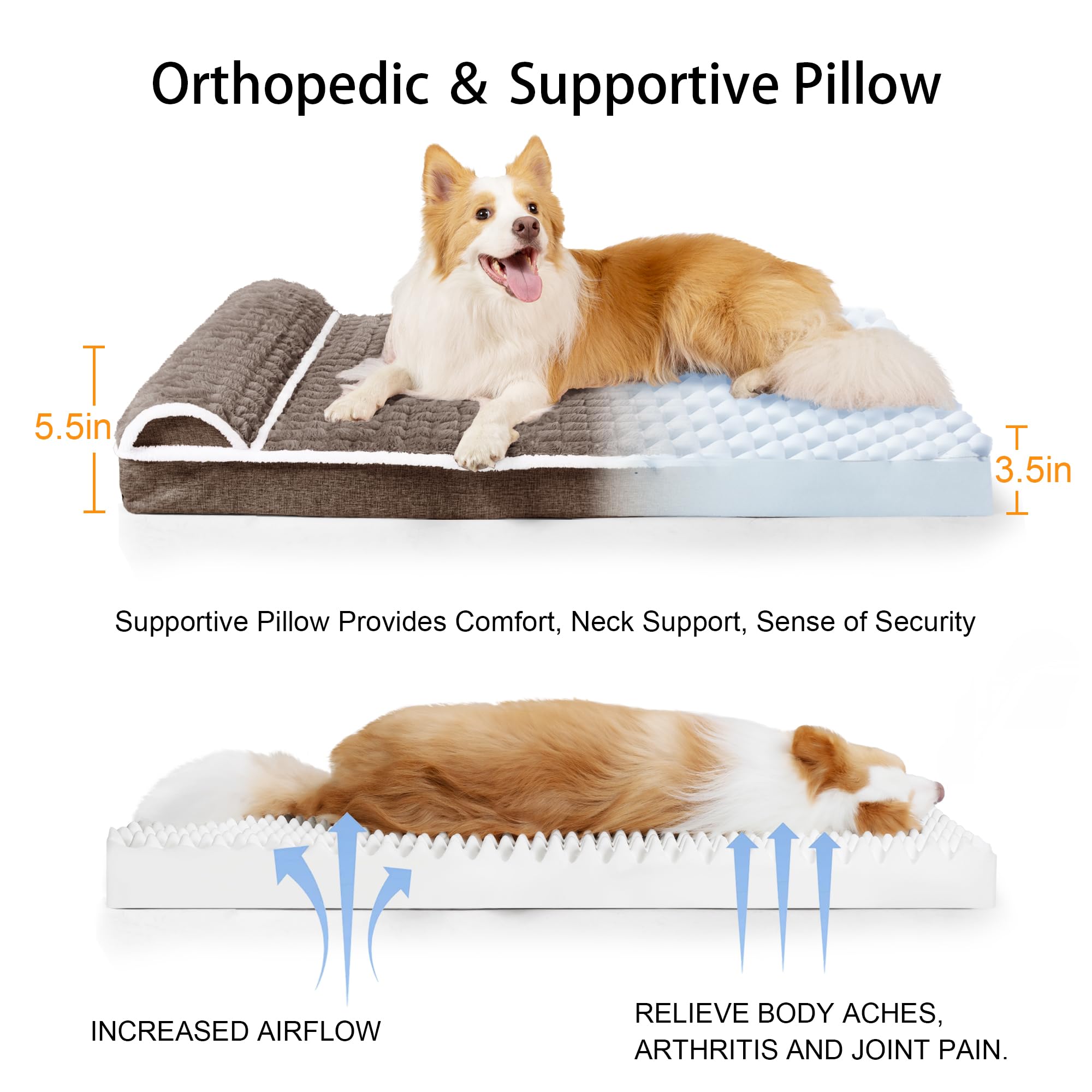 Non-slip bottom of Jolifield dog bed to keep it in place on smooth floors