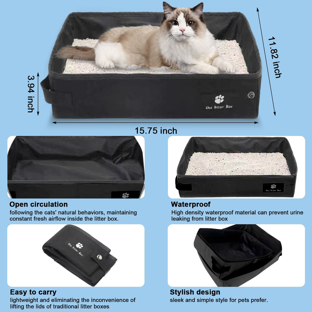 JOLL JOLL waterproof litter box helps prevent leaks for cleaner trips.