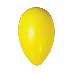 Made in USA, Jolly Pets Jolly Egg yellow toy emphasizes durability and safe play.