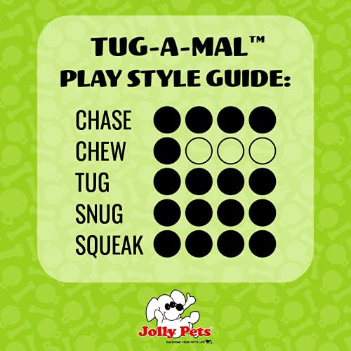 Jolly Pets JTA35 close-up handles for easy-grip tug play with big breeds.