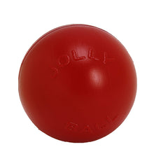 Jolly Pets Push-n-Play Ball in action supports fetch and exercise.