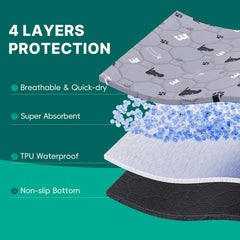 JollyMate pad surface remains dry after absorption for a comfortable feel.