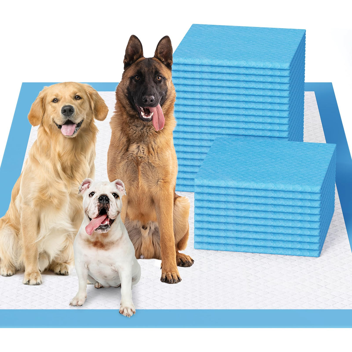 JollyMate XL dog pee pad 36x36 in open pack shows large surface for training