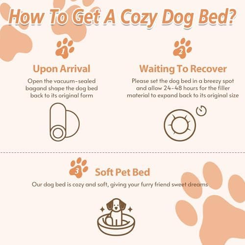 JOLLYVOGUE calming dog bed fits seamlessly with home decor in any room.
