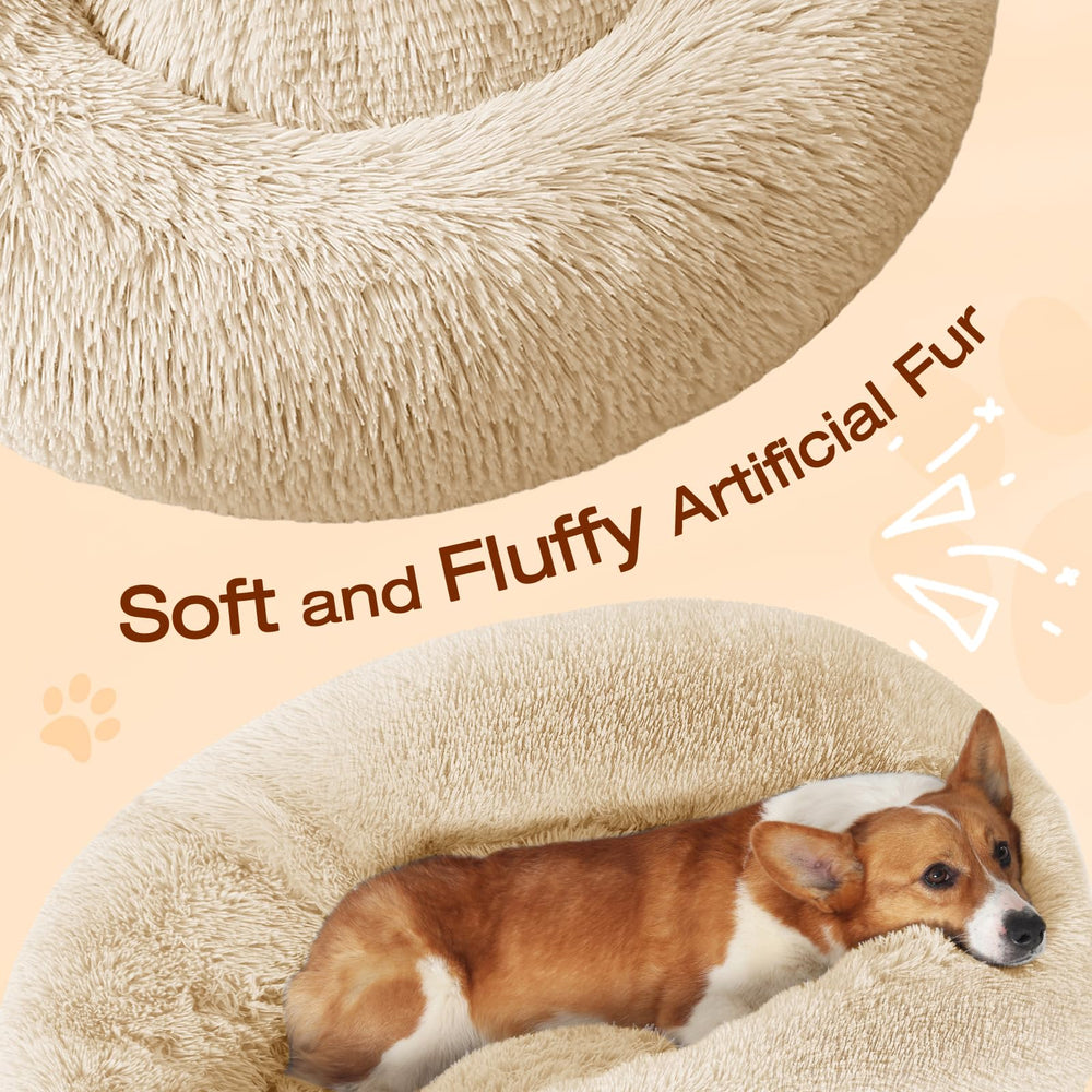 JOLLYVOGUE dog bed non-slip bottom keeps bed in place during play