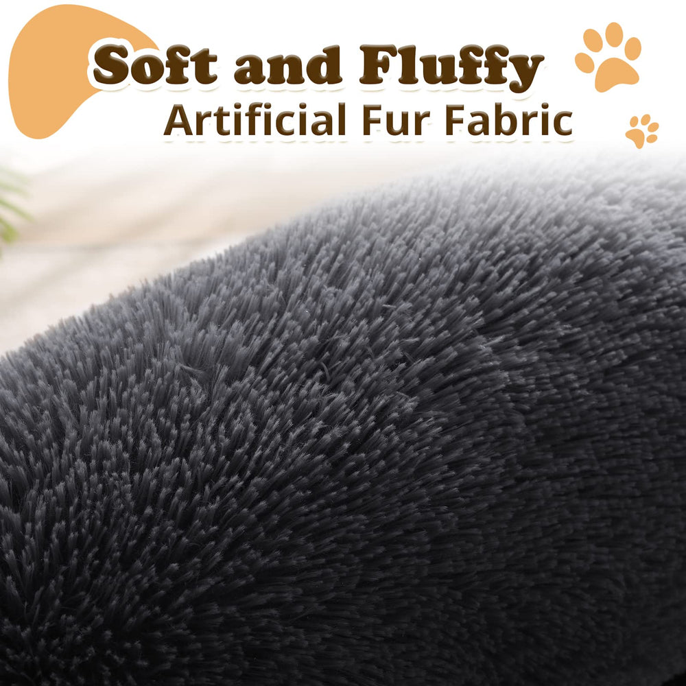 JOLLYVOGUE dog bed non-slip bottom keeps bed in place during excited entrances