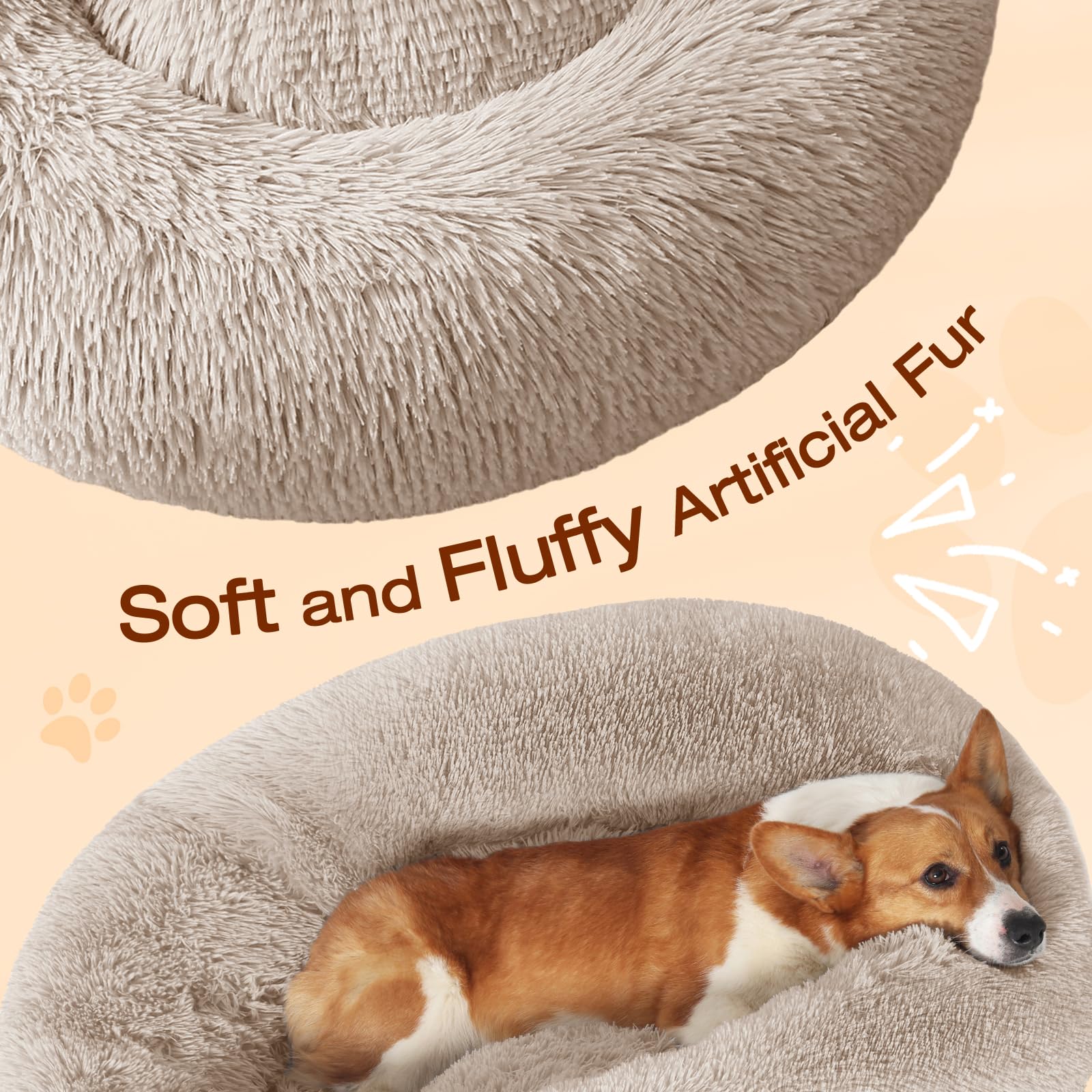 JOLLYVOGUE dog bed non-slip-bottom confirms secure placement during playful moments.