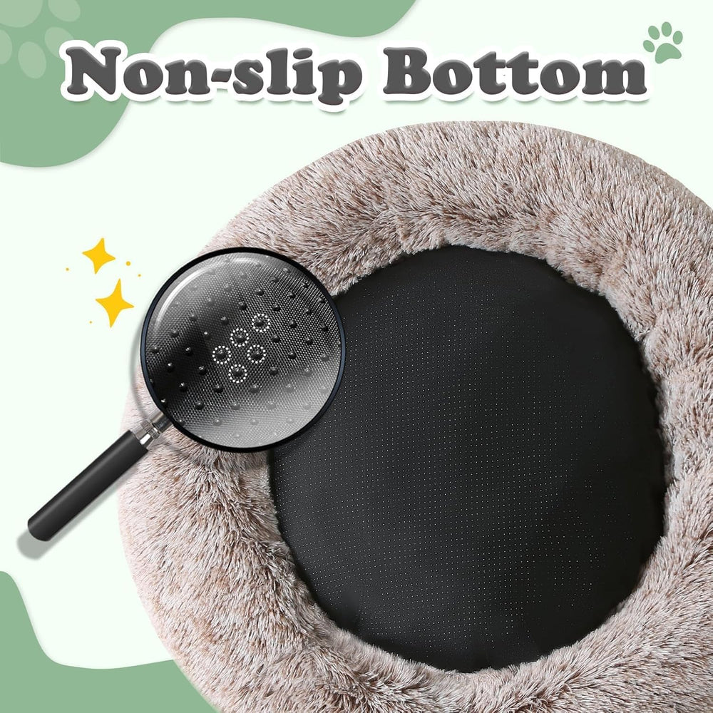 JOLLYVOGUE dog bed washable cover demonstrates easy cold-water cleaning after adventures.