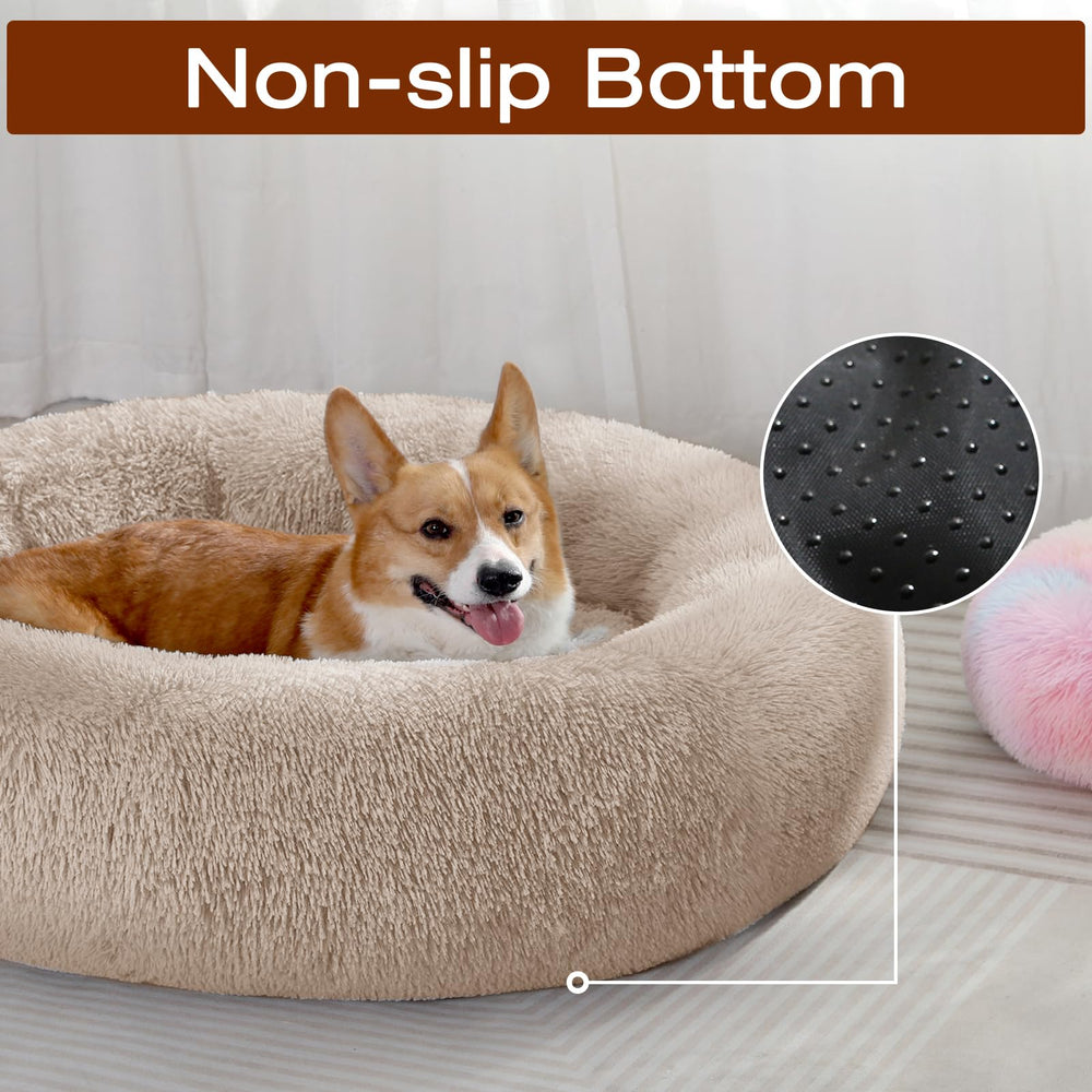 JOLLYVOGUE dog bed washable-removable-cover signals easy cleaning routine.