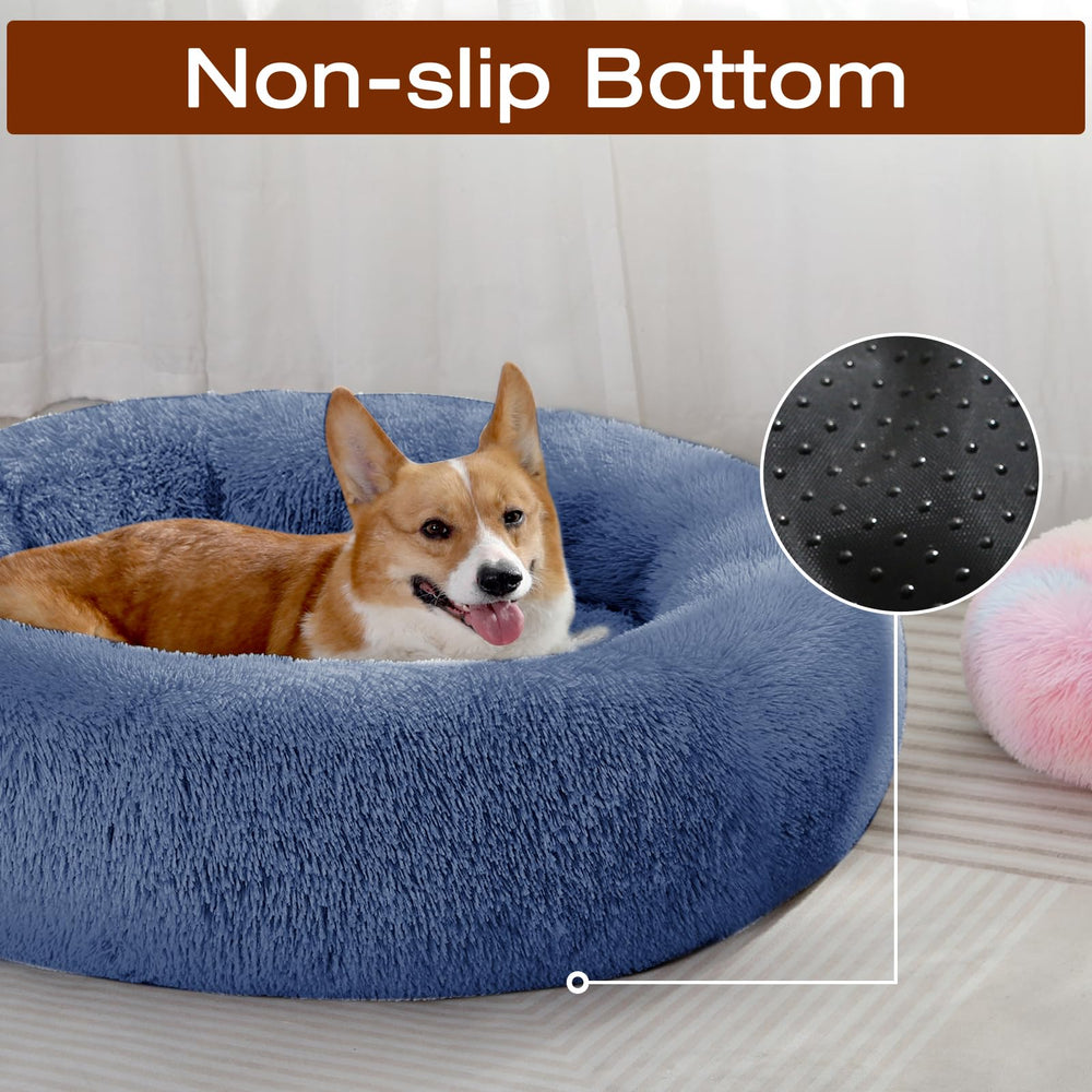 JOLLYVOGUE donut bed machine-washable design for easy cleaning
