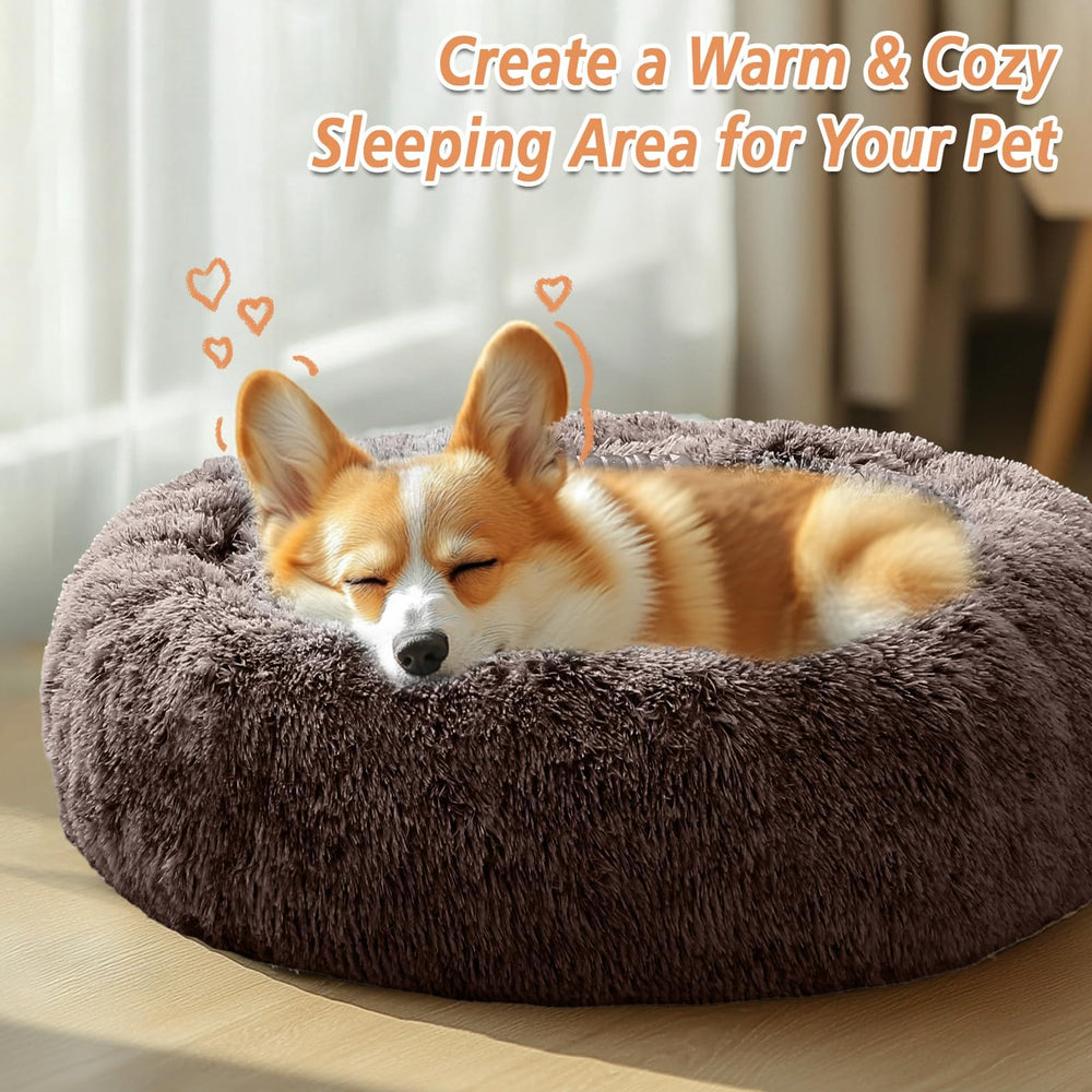 JOLLYVOGUE donut bed rests on a non-slip base for stable placement