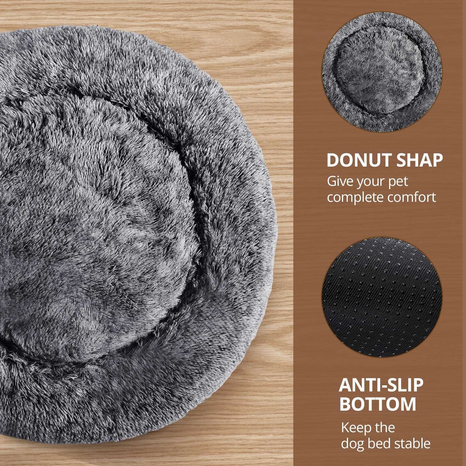 JOLLYVOGUE donut design provides head and neck support for calm resting.