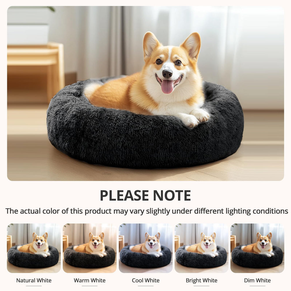 JOLLYVOGUE fluffy faux fur bed invites cozy naps and burrows