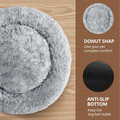 JOLLYVOGUE pet bed with deep crevices for burrowing and security.