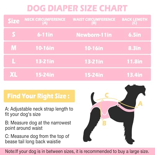 Jollywoods dog diaper onesie soft breathable inner fabric for gentle wear.