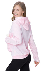 Jomago hoodie featuring thumb holes for easy layering and warmth.