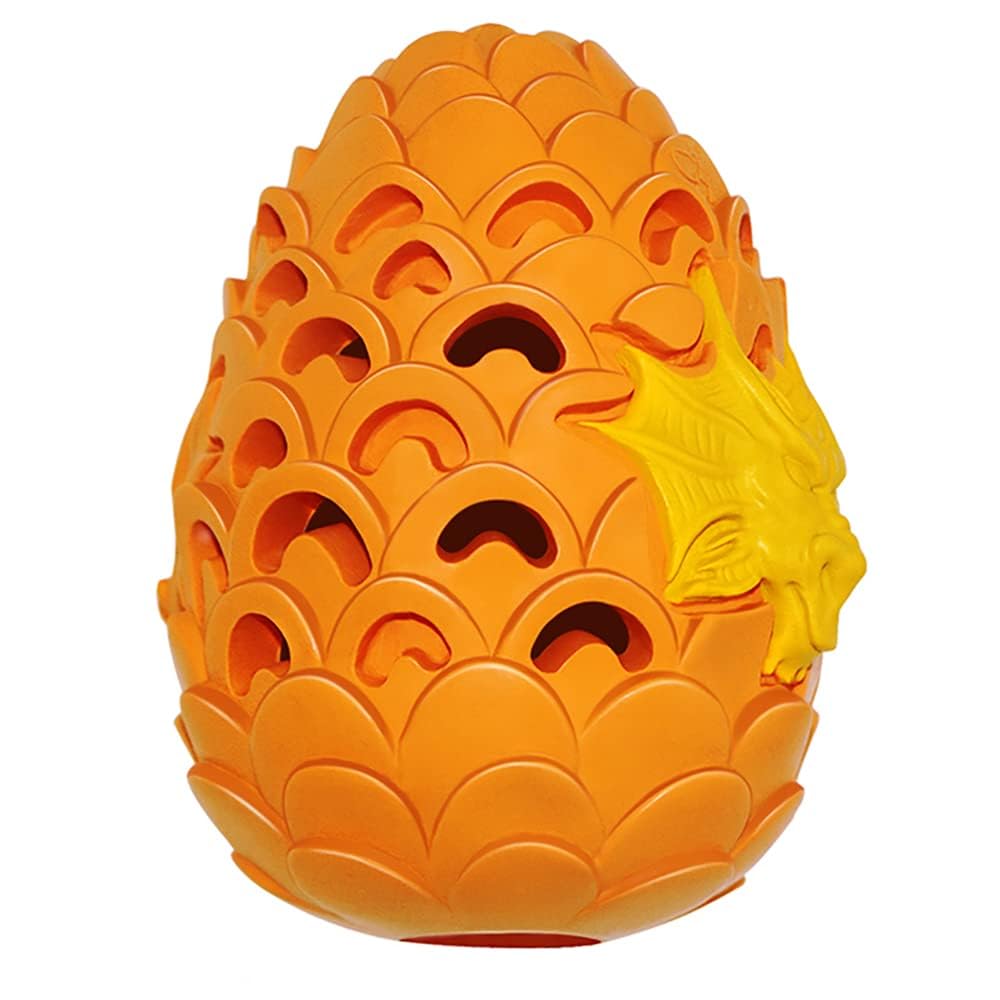 Jomilly Dragon Egg durable shell orange for long lasting chews