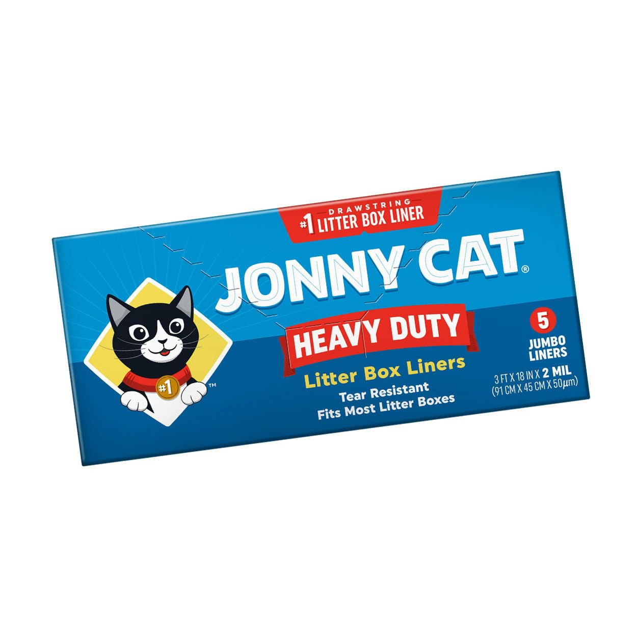 JONNY CAT tear-resistant material reduces tears during cleanup.