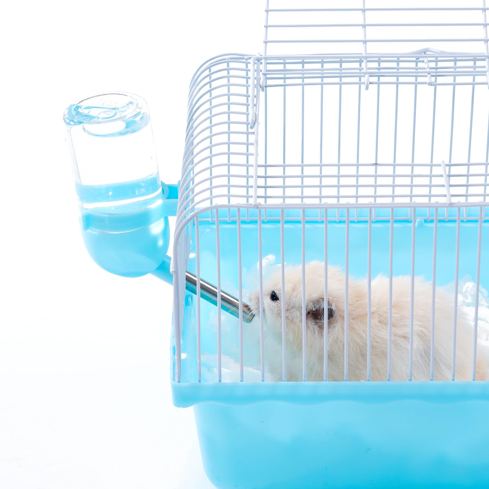 JONS NTY hamster cage quick assembly saves time on trips.