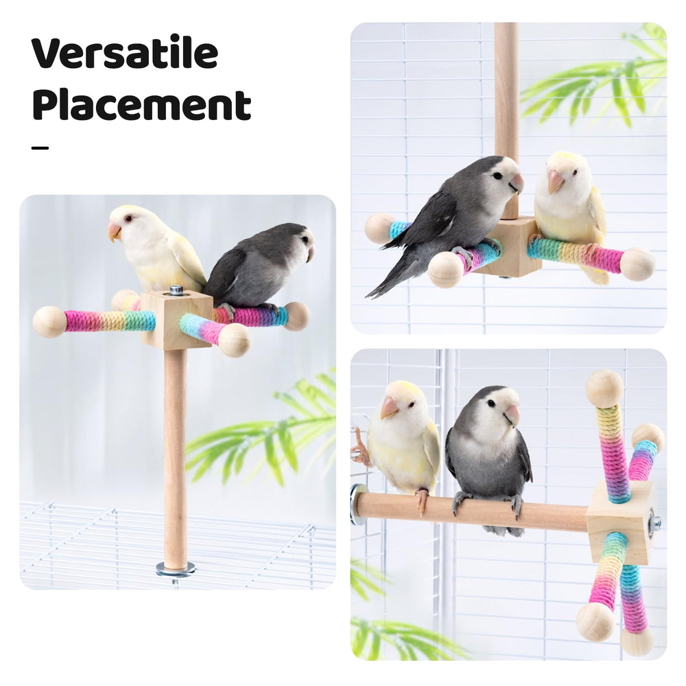 JONS NTY installation-ready perch for cages, walls, or outdoor setups