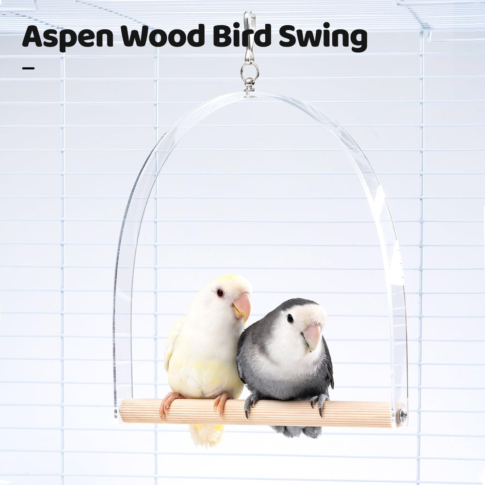 JONS NTY natural white pine wood construction for bird-safe enrichment