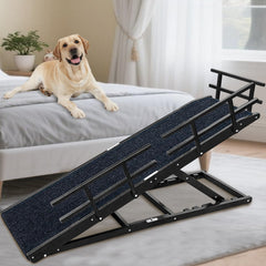 Jopavo dog ramp for bed, 65 inch length enabling gentle elevation to beds