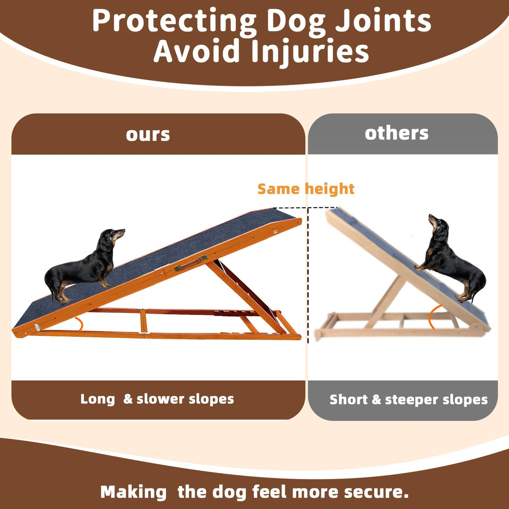 Jopavo dog ramp foldable design stores neatly under the bed when not in use