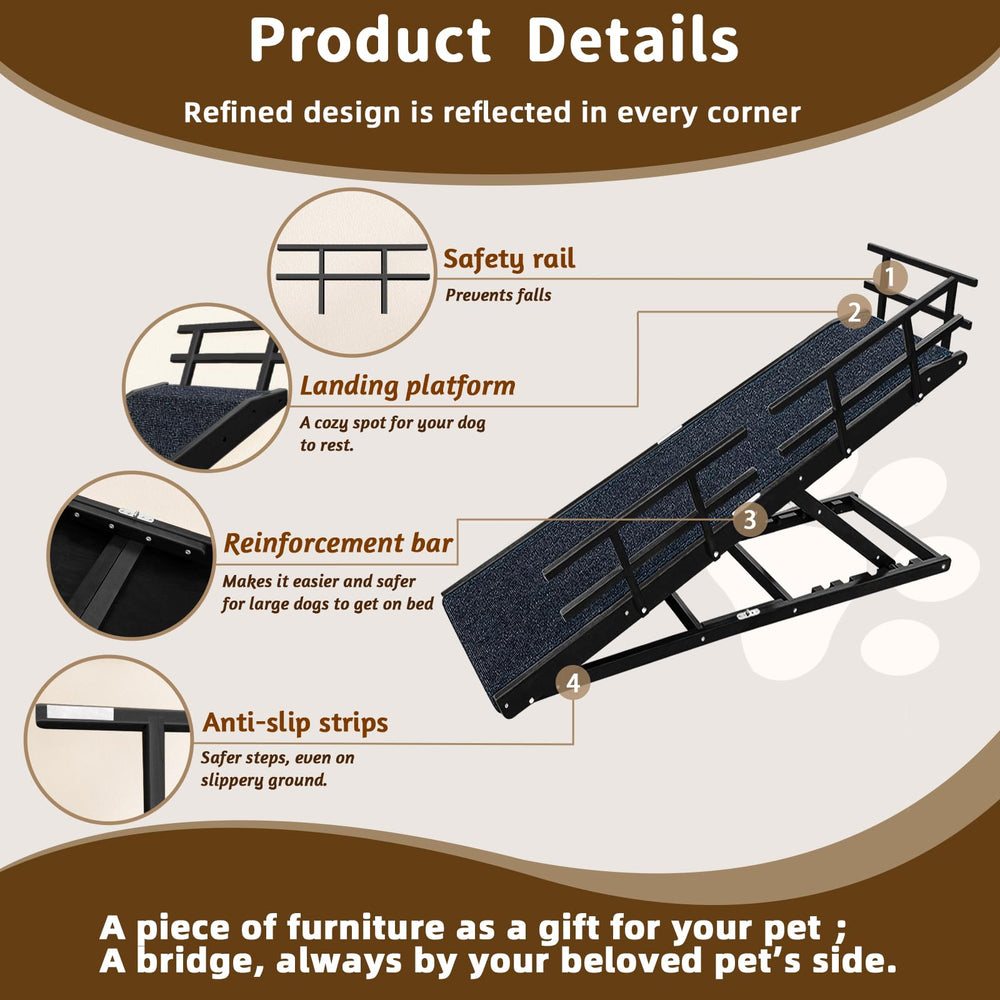 Solid wood construction with stainless hardware ensures durable use