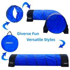 JOPAVO ground spikes secure the tunnel on various surfaces for steady training