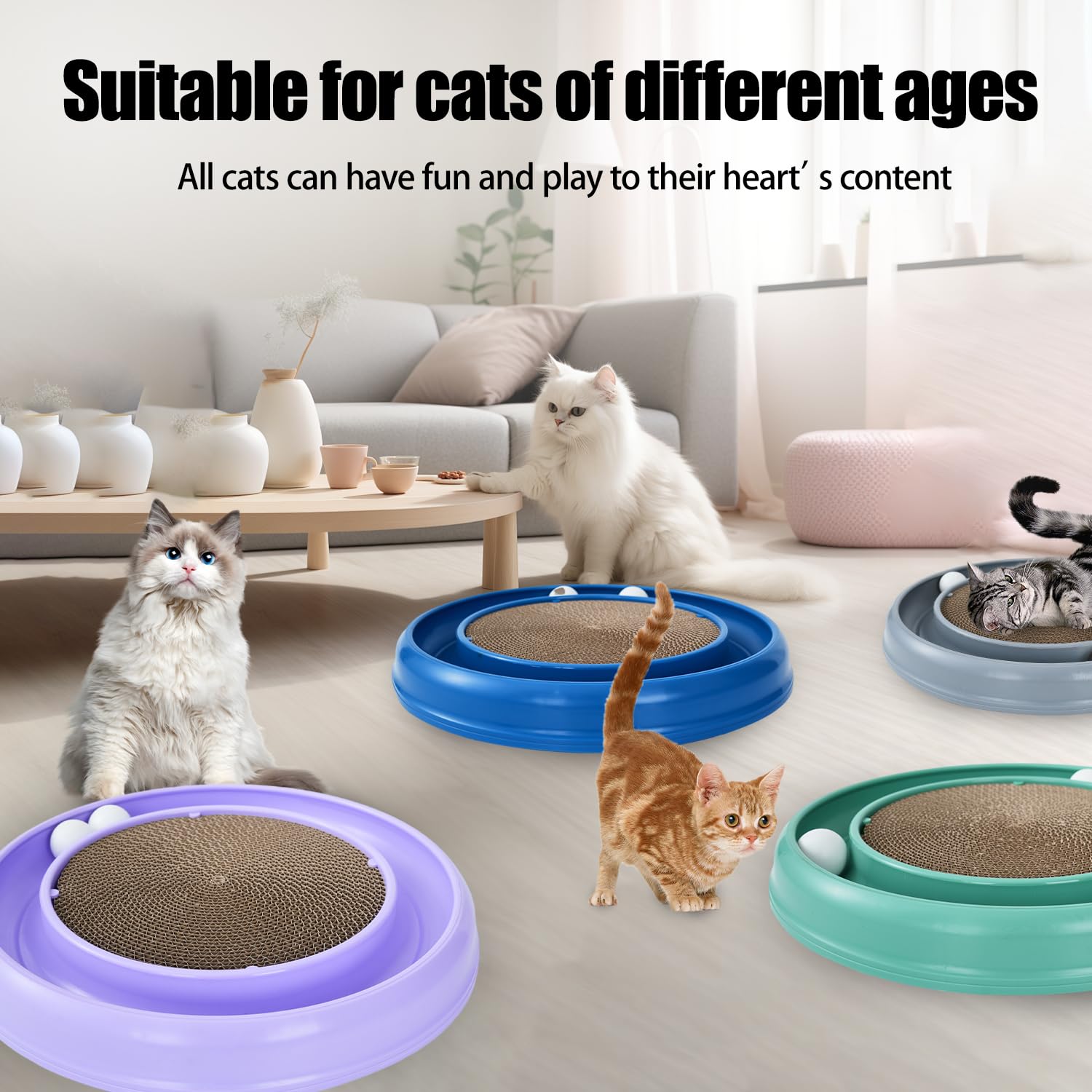 JOPOY catnip included to entice play and exploration.