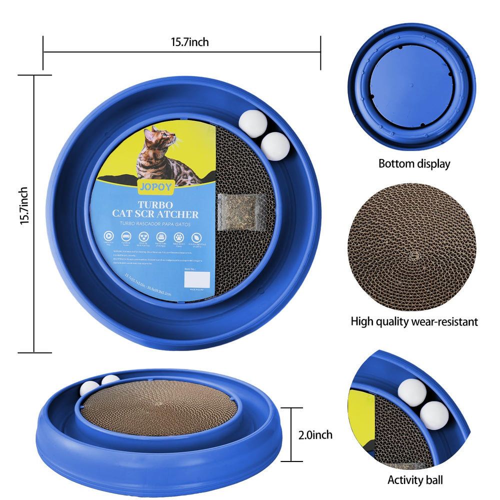 JOPOY scratcher provides a durable alternative, protecting furniture from claws.