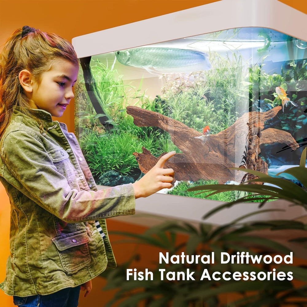 Jorewood driftwood easy-to-sink stays put for quick, stable tank setups.