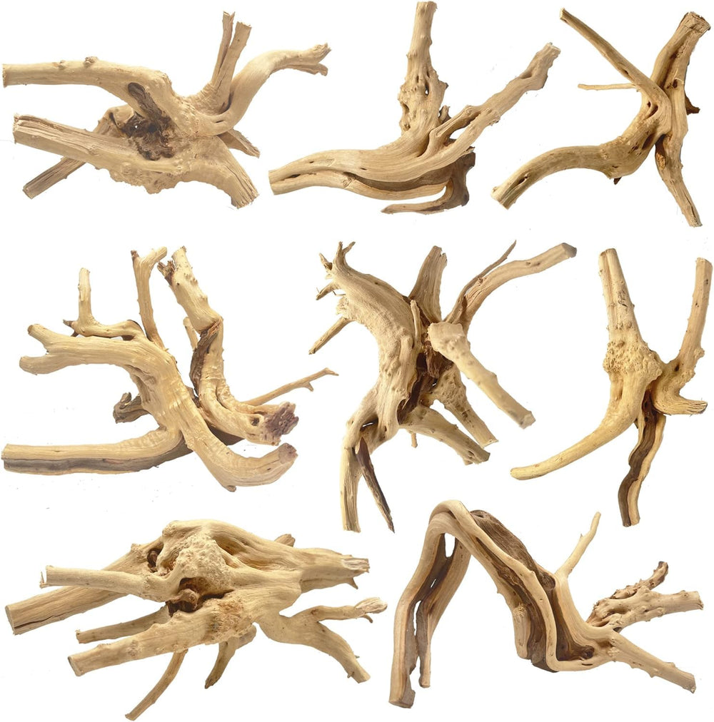 Jorewood spiderwood driftwood branch close-up: adds natural habitat and hiding spots for fish