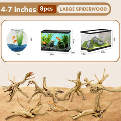 Jorewood spiderwood driftwood branch image highlights sturdy decor for large aquariums