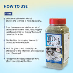 JorVet Litter Magnet shake-and-pour lid enables easy, mess-free application.