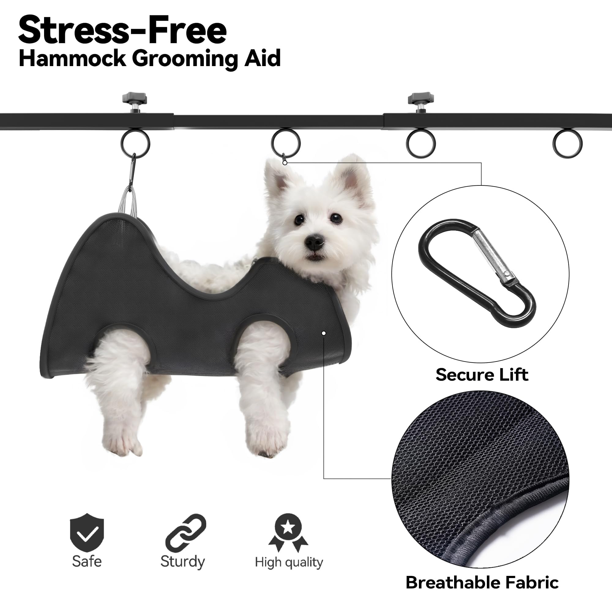 Josmimic nooses secure pets gently during grooming, reducing resistance.