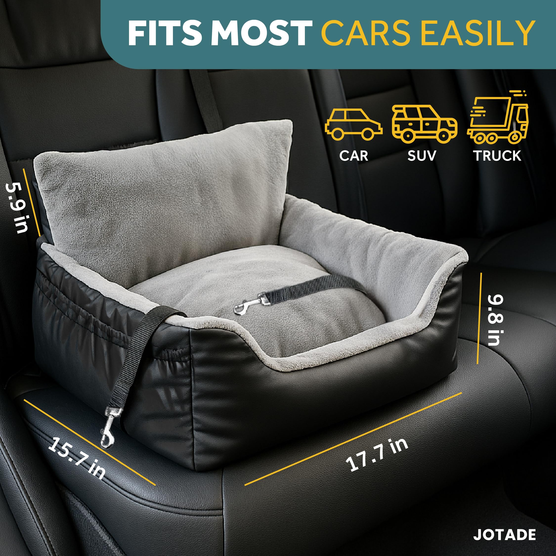JOTADE two-cushion system supports clean, comfortable journeys on longer trips.