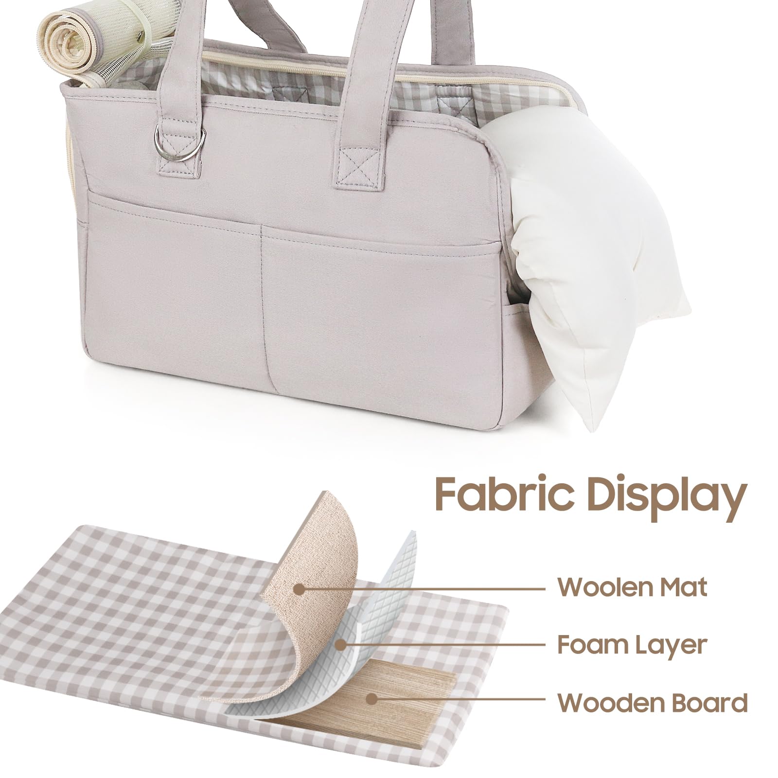 JourCraf dog purse carrier detachable cotton shell is machine washable.