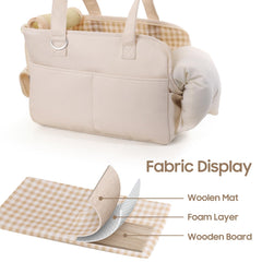 JourCraf dog purse carrier folded compact for easy storage