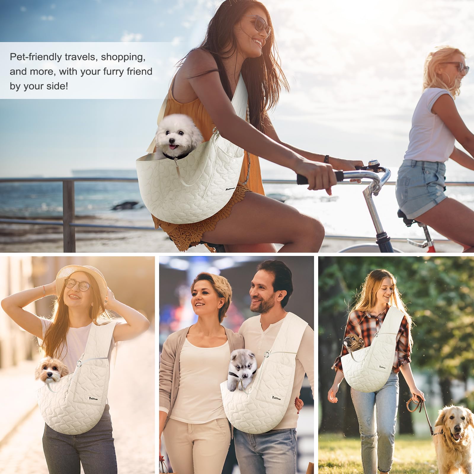JourCraf Dog Sling small-pet-fit suitable for dogs and cats up to 13 lbs.