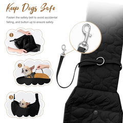 JourCraf non-slip shoulder strap keeps the carrier secure during activities