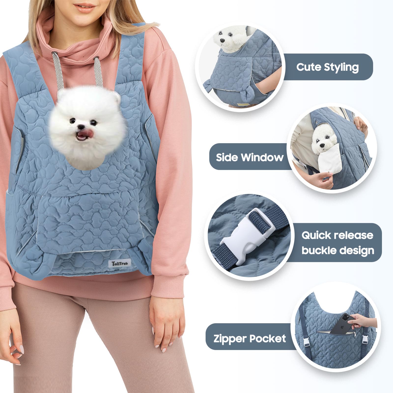 JourCraf Pet Carrier Backpack interior shows padded panels and removable bottom pad.