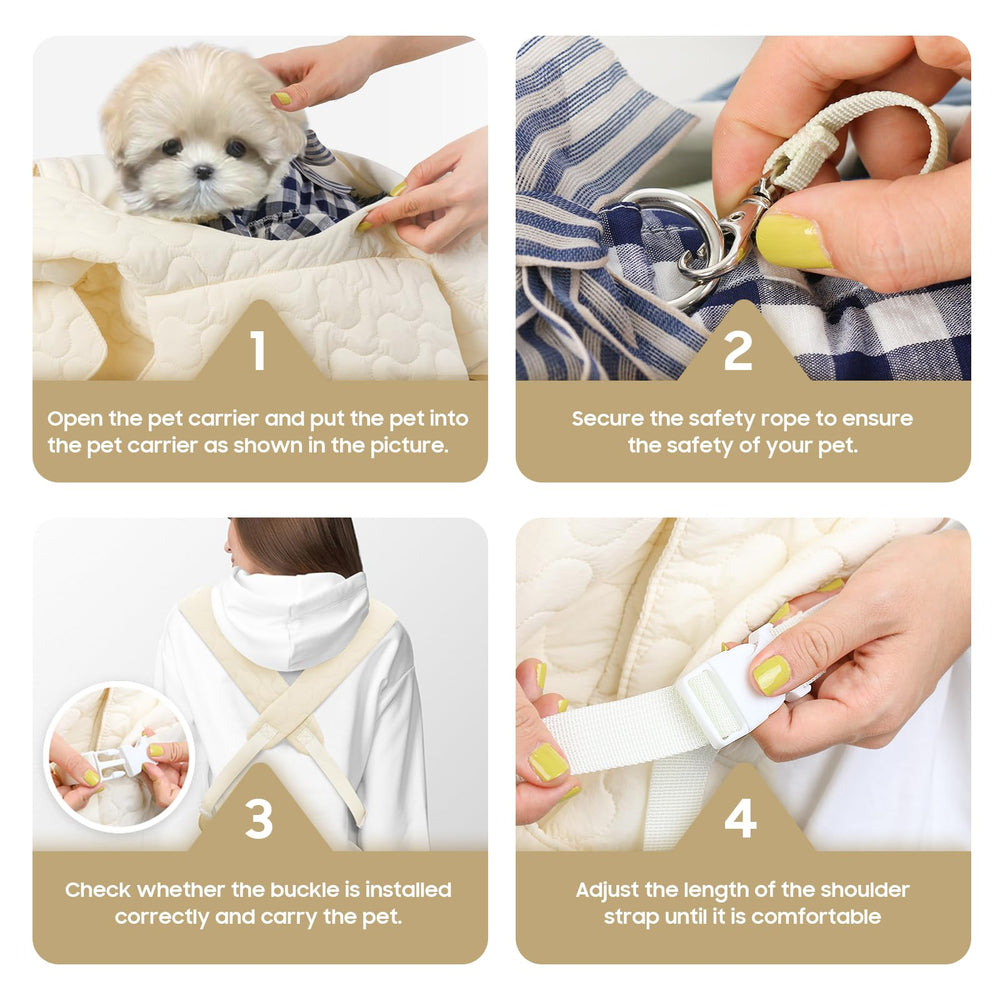 JourCraf Pet Carrier Backpack safety belt for secure pet travel.
