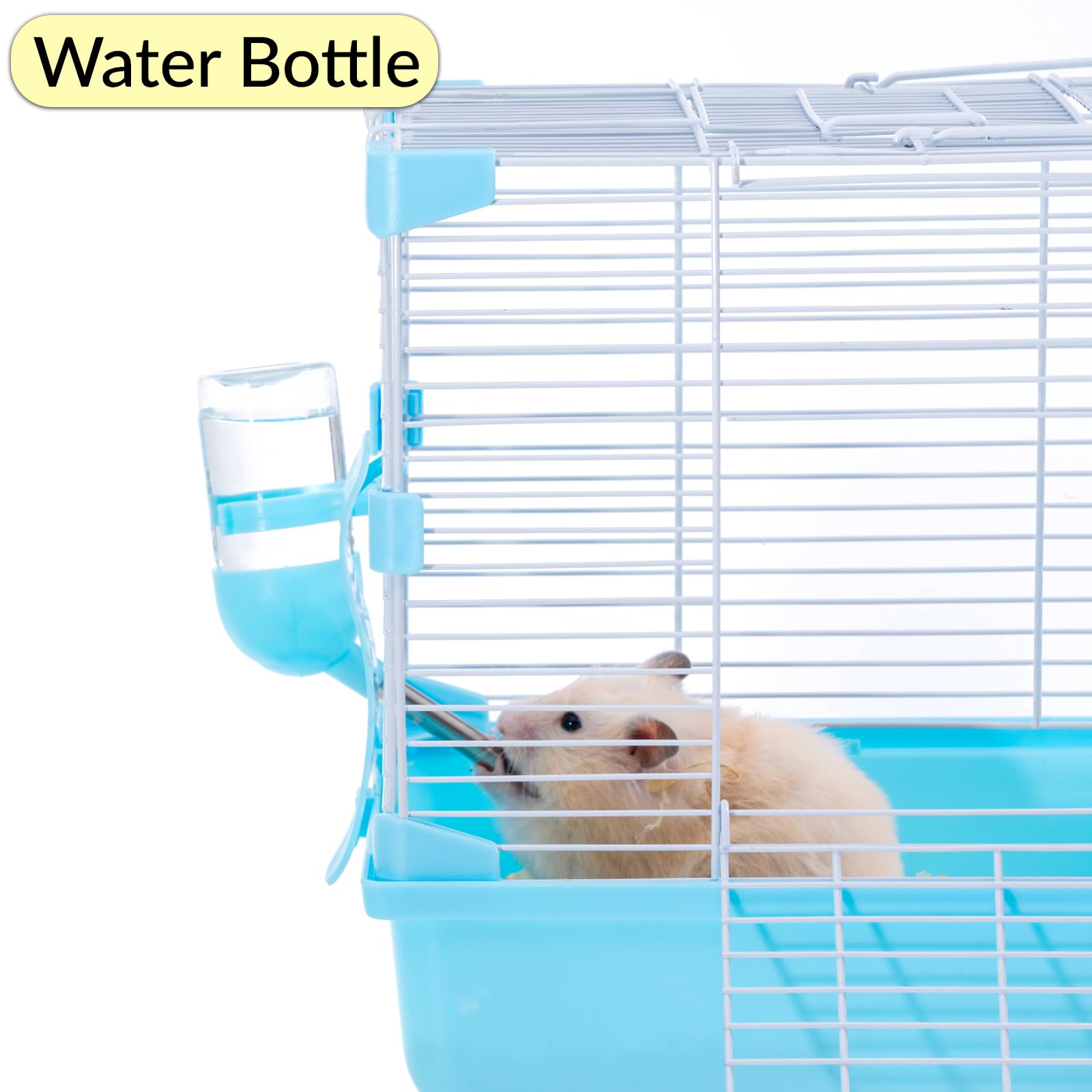 JOUSONTY 11-inch travel hamster carrier blue version ready for short trips and vet visits.