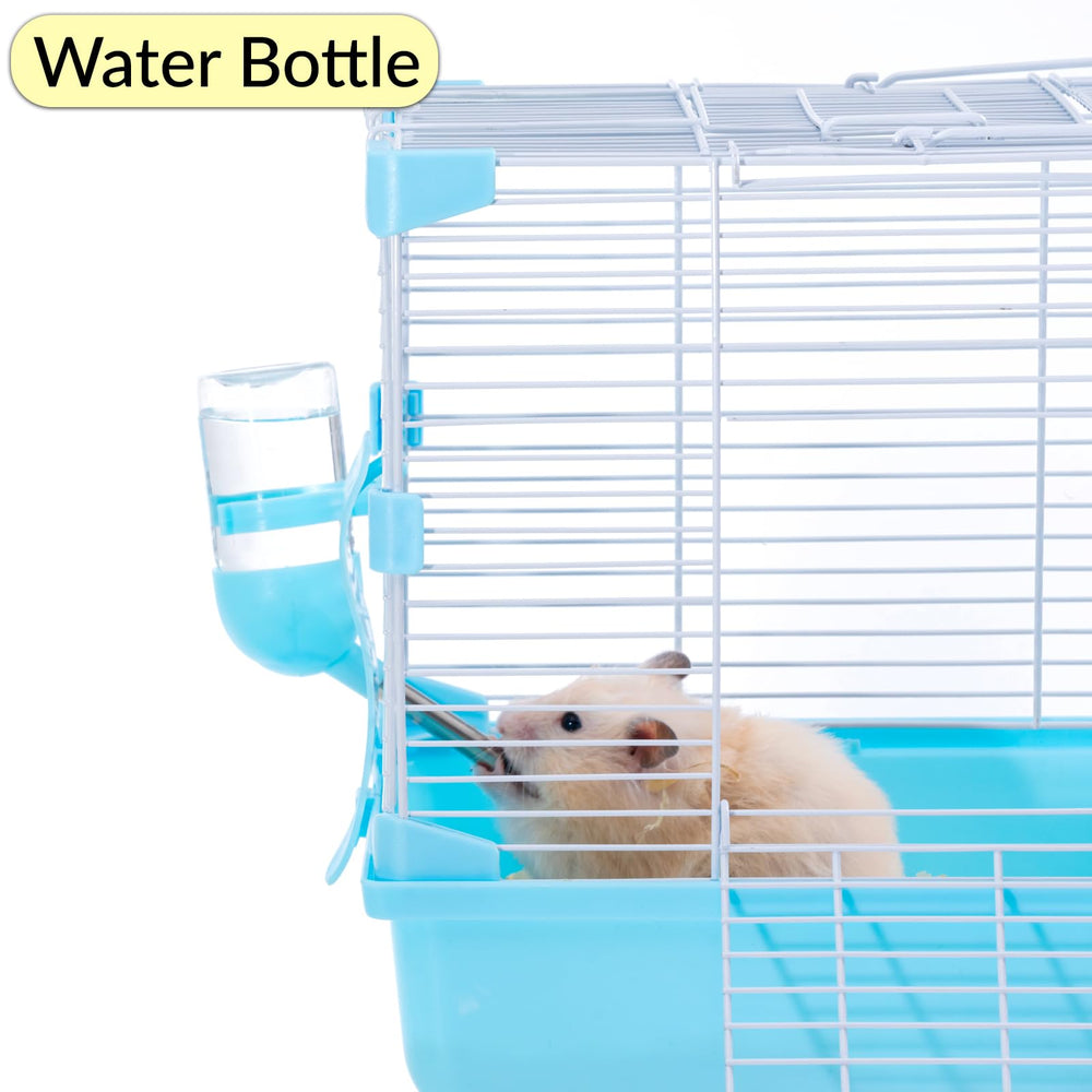 JOUSONTY 11-inch travel hamster carrier blue version ready for short trips and vet visits.