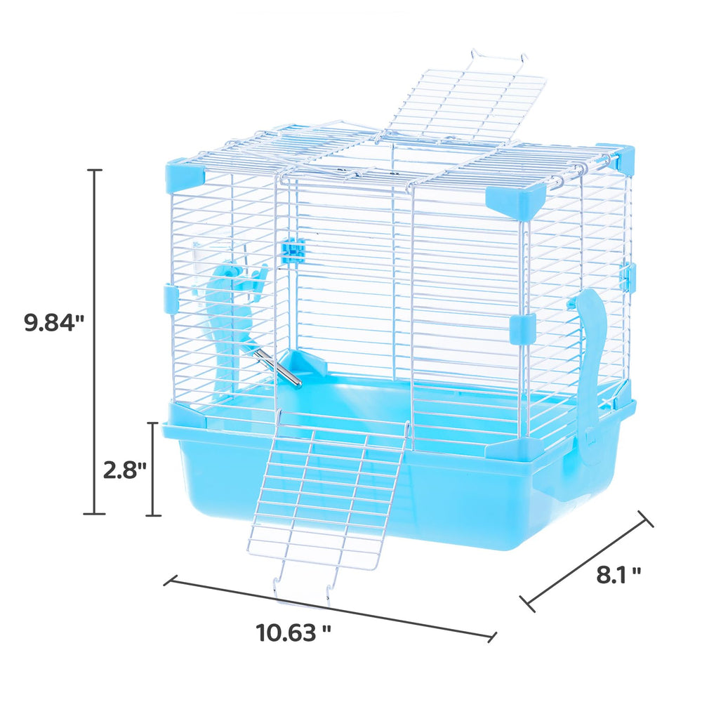 JOUSONTY 11-inch travel hamster carrier ventilation mesh enables healthy breathing during travel.