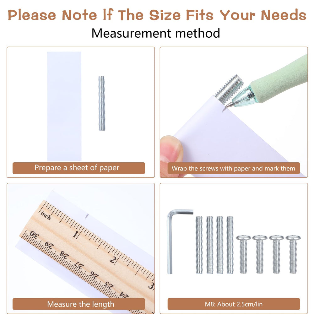 JOUTYFOR M8 screws pack included for secure cat tree installation