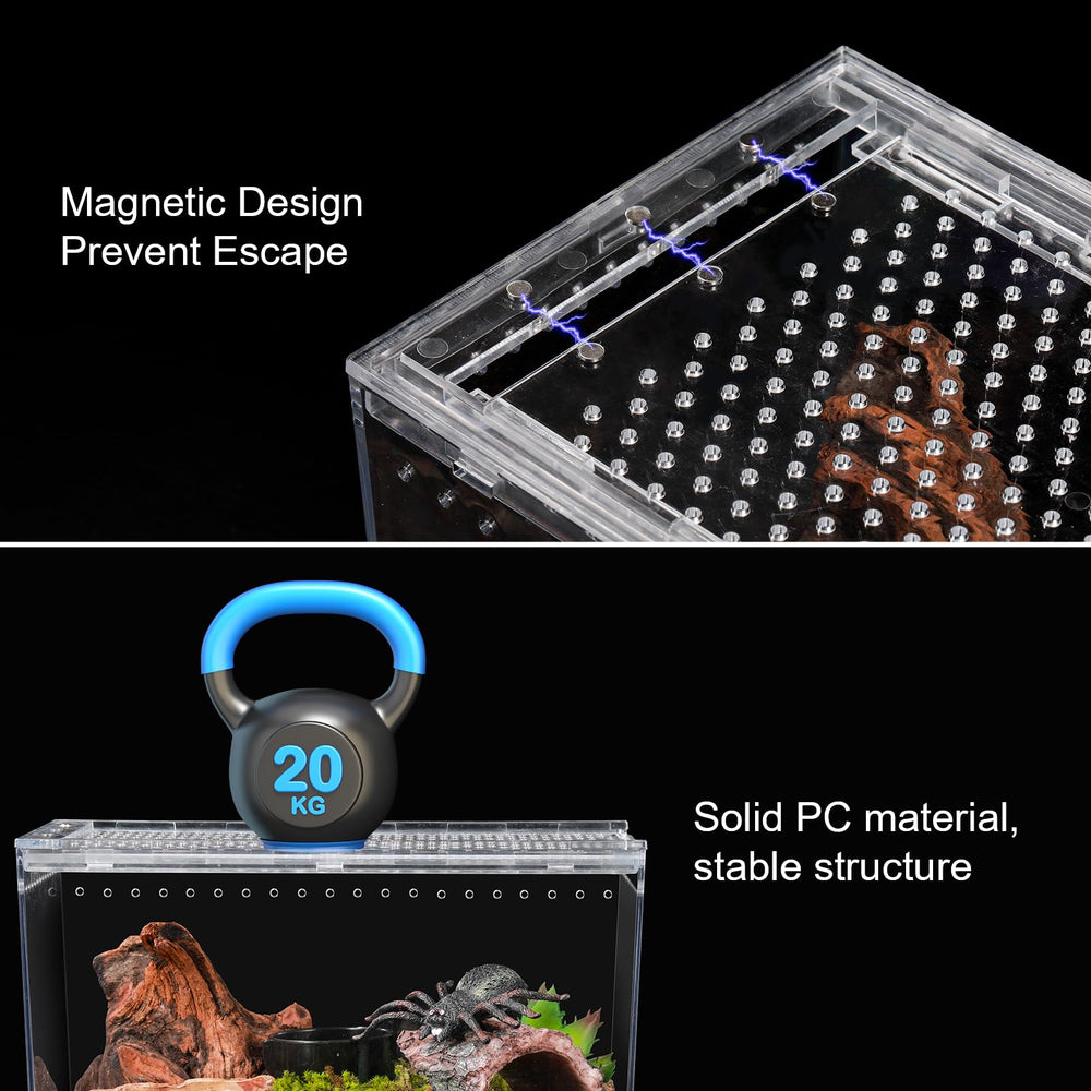 JoviQ Reptile PC Terrarium feeding bowl simplifies mealtime without disturbance