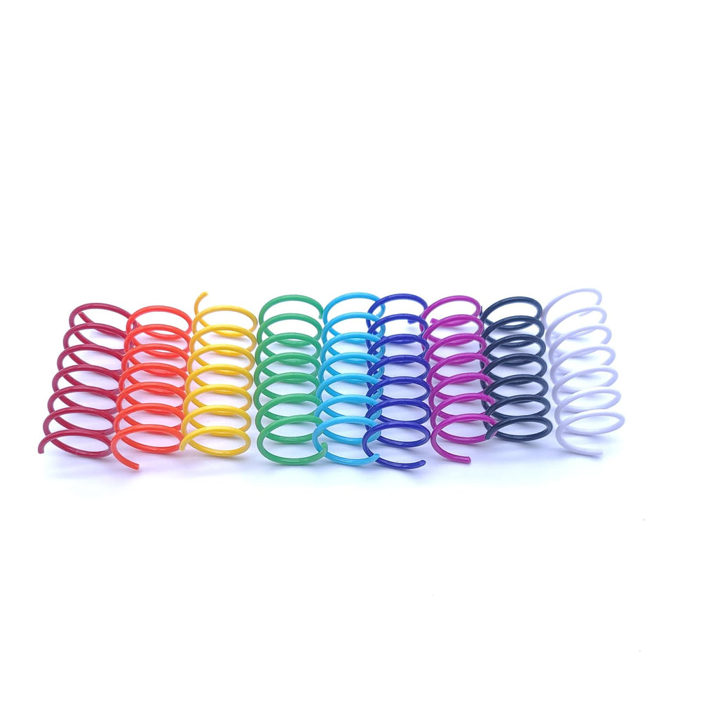 JoyArrive cat spring toy cyan: bright color draws attention for interactive fun