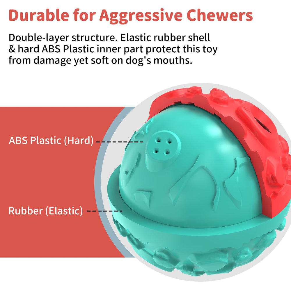 JoyBruko dog ball inner ABS core adds durable bite resistance for tougher chewers